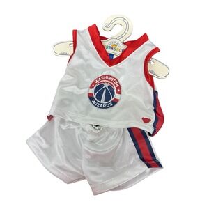 Build a Bear White Washington Wizards Basketball Outfit BAB